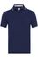 R2 polo normale fit donkerblauw effen 