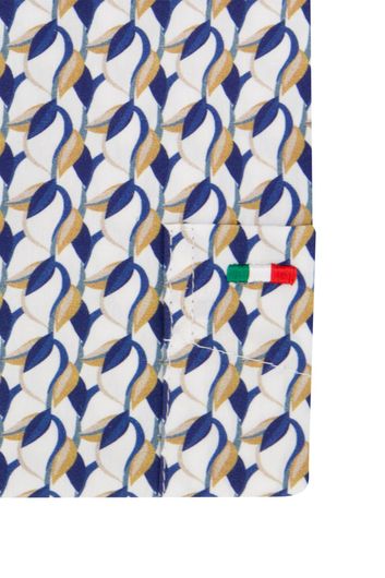 Portofino overhemd navy geprint