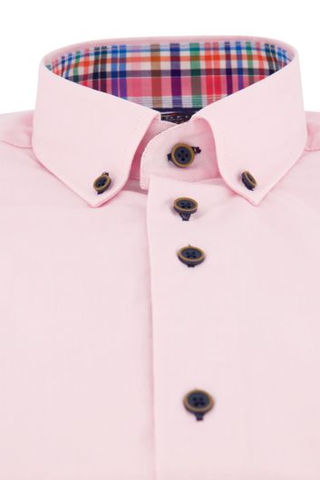 Portofino overhemd roze effen