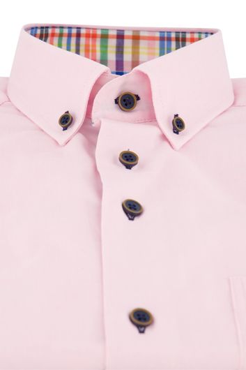 Portofino overhemd roze korte mouw