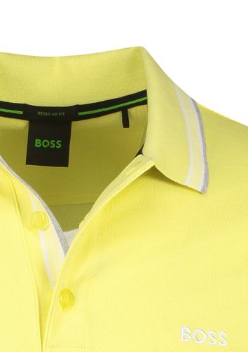 Hugo Boss Paddy Polo geel regular