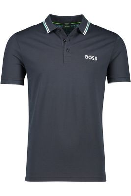 Hugo Boss Hugo Boss polo normale fit donkerblauw effen katoen