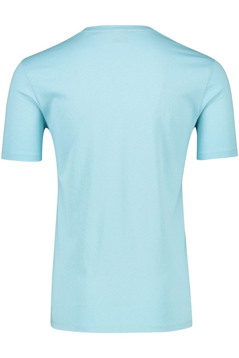 Hugo Boss t-shirt katoen lichtblauw effen