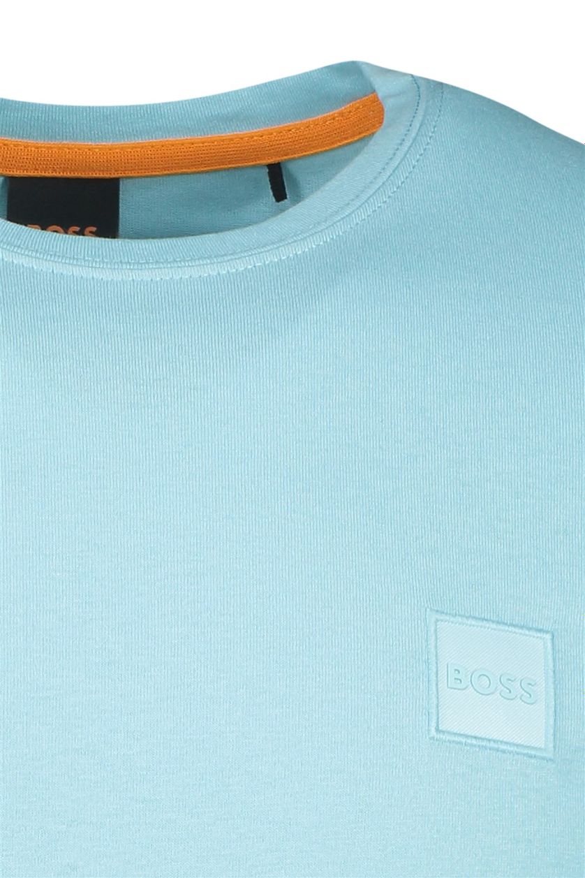 Hugo Boss t-shirt katoen lichtblauw effen