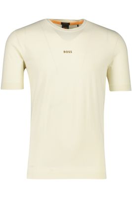 Hugo Boss Hugo Boss t-shirt beige effen katoen