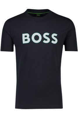 Hugo Boss Hugo Boss t-shirt slim fit donkerblauw print