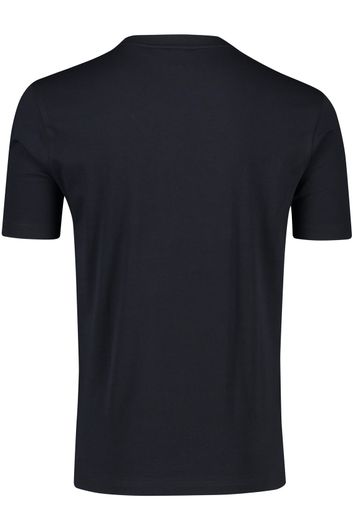 Hugo Boss t-shirt donkerblauw print katoen