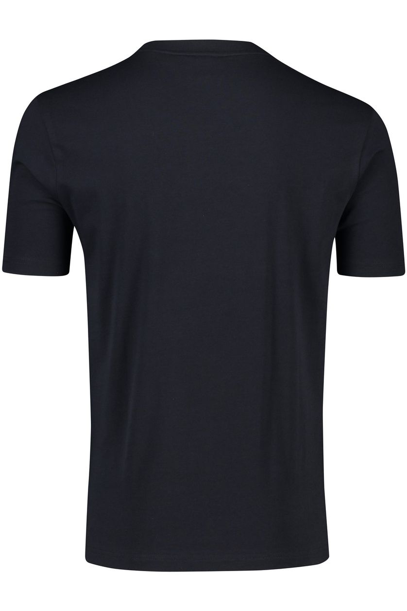Hugo Boss t-shirt slim fit donkerblauw print