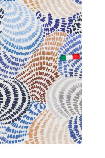 Portofino overhemd multicolor geprint extra lang katoen