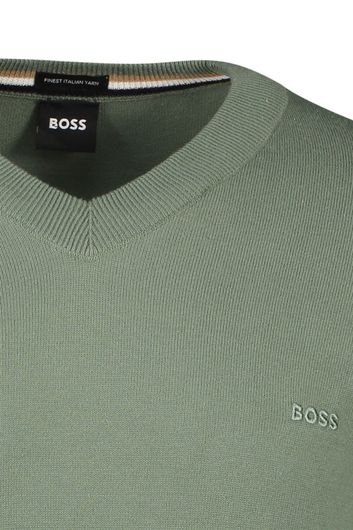 Hugo Boss trui Pacello-L lichtblauw effen katoen