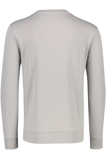 Sweater Hugo Boss Westart ronde hals grijs effen katoen