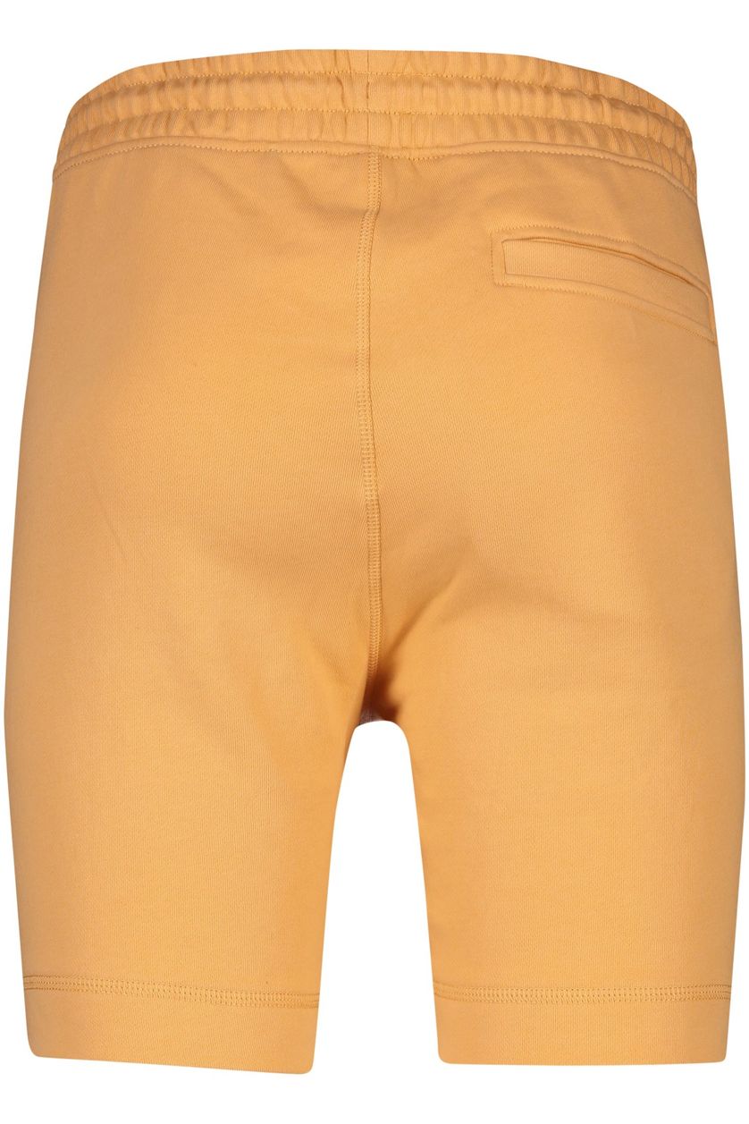 Hugo Boss korte broek oranje effen 100% katoen 