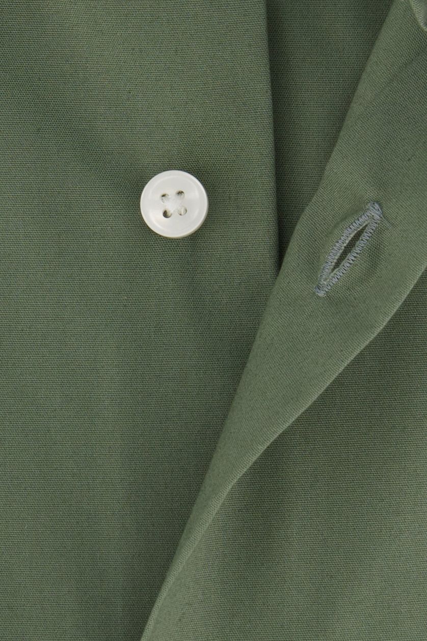 Hugo Boss business overhemd groen effen katoen slim fit ml 5