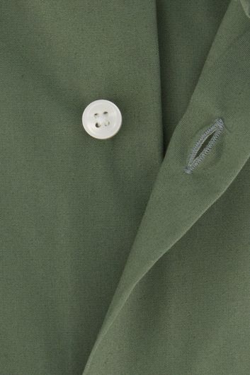 Hugo Boss business overhemd slim fit olijf groen effen katoen