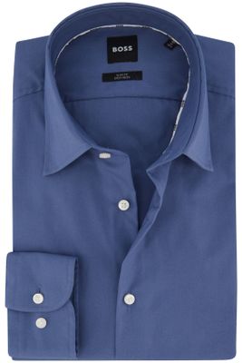 Hugo Boss Hugo Boss business overhemd slim fit easy iron blauw effen katoen