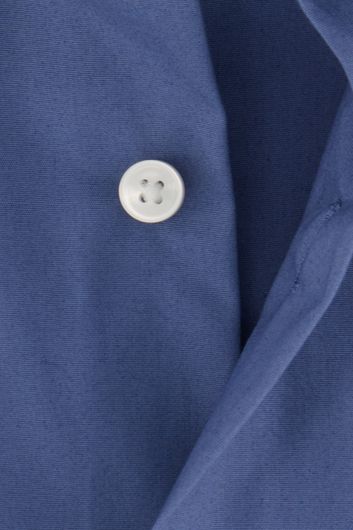 Hugo Boss business overhemd slim fit easy iron blauw effen katoen