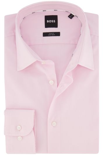 Hugo boss overhemd roze effen