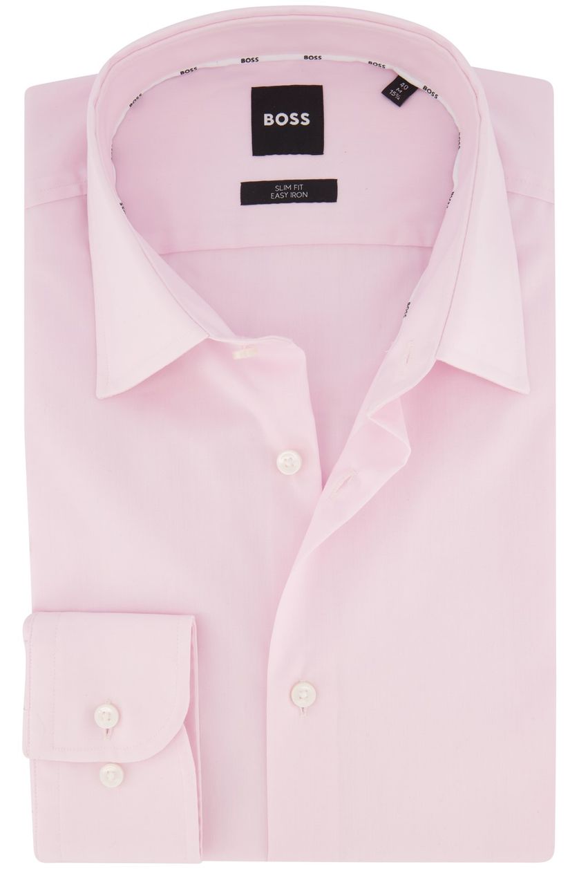 Hugo boss overhemd roze effen