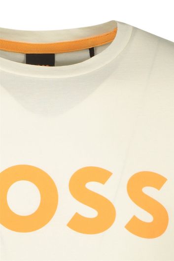 Hugo Boss t-shirt Thinking beige effen