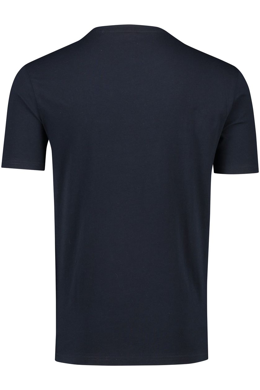 Hugo Boss t-shirt Thinking donkerblauw effen met opdruk