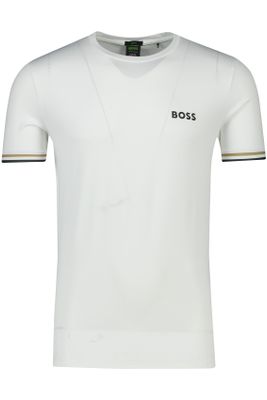 Hugo Boss Hugo Boss t-shirt wit effen polyester normale fit ronde hals