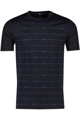 Hugo Boss Hugo Boss t-shirt donkerblauw Tessler katoen