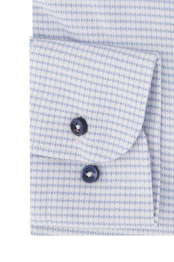 Hugo Boss business overhemd slim fit blauw geprint katoen