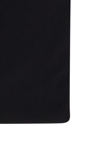 Hugo Boss business overhemd slim fit zwart effen semi-wide