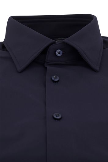 Hugo Boss business overhemd slim fit donkerblauw effen extra lange mouwen