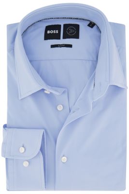 Hugo Boss Hugo Boss business overhemd slim fit lichtblauw effen button-down kraag