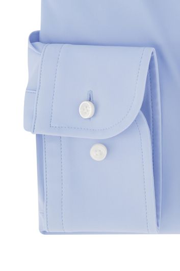 Hugo Boss business overhemd slim fit lichtblauw effen button-down kraag