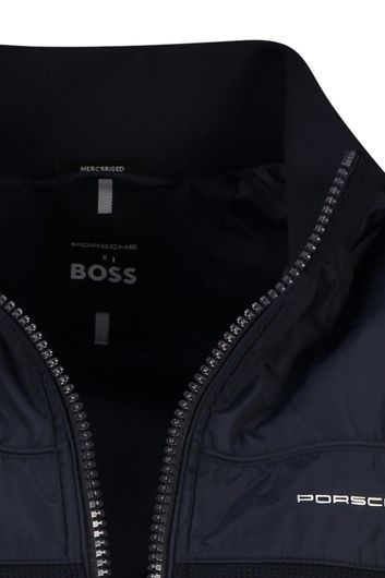 Hugo Boss Black vest donkerblauw effen
