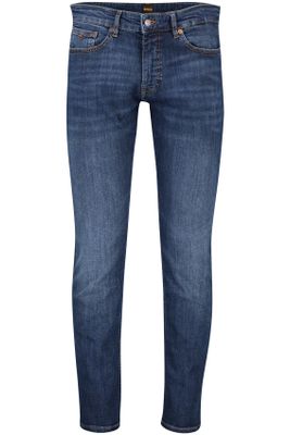 Hugo Boss Hugo Boss jeans blauw effen katoen met steekzakken 