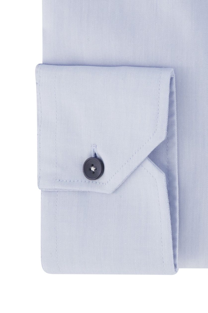 Strijkvrij Ledub overhemd Modern Fit lichtblauw katoen