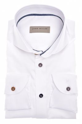 John Miller John Miller business overhemd wit effen katoen Tailored Fit