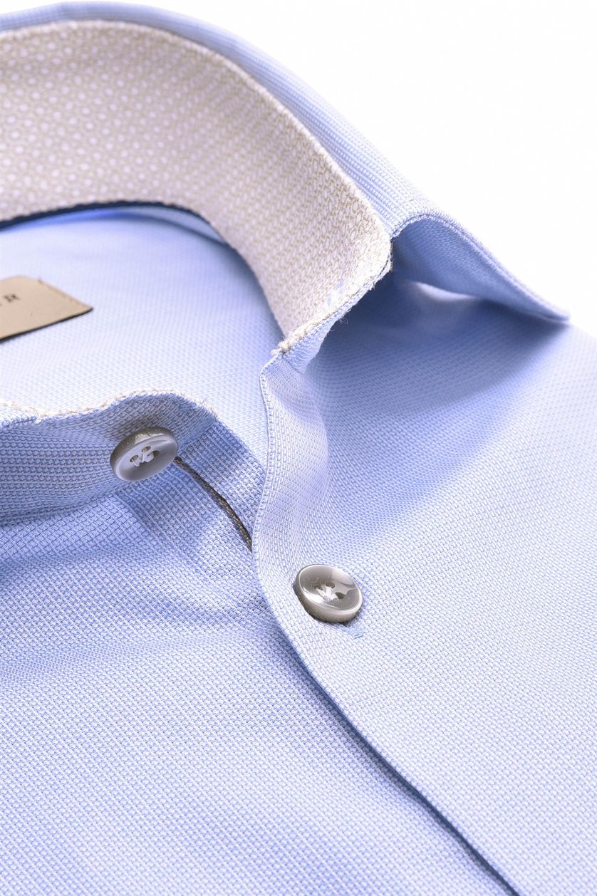 John Miller zakelijk overhemd lichtblauw 100% katoen slim fit