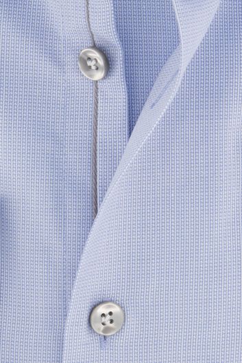 John Miller business overhemd John Miller Slim Fit slim fit lichtblauw effen katoen