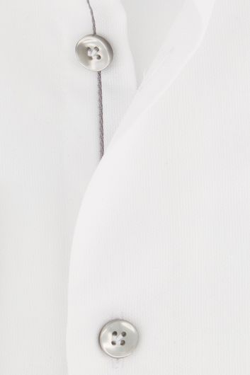 John Miller zakelijk overhemd slim fit wit effen 100% katoen