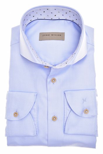 Lichtblauw John Miller overhemd