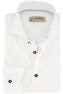 John Miller John Miller business overhemd slim fit wit effen 100% katoen