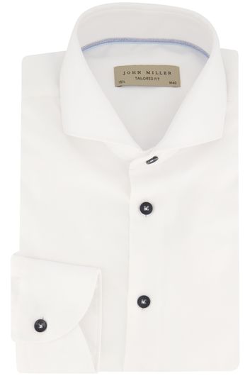 John Miller business overhemd Tailored fit wit katoen