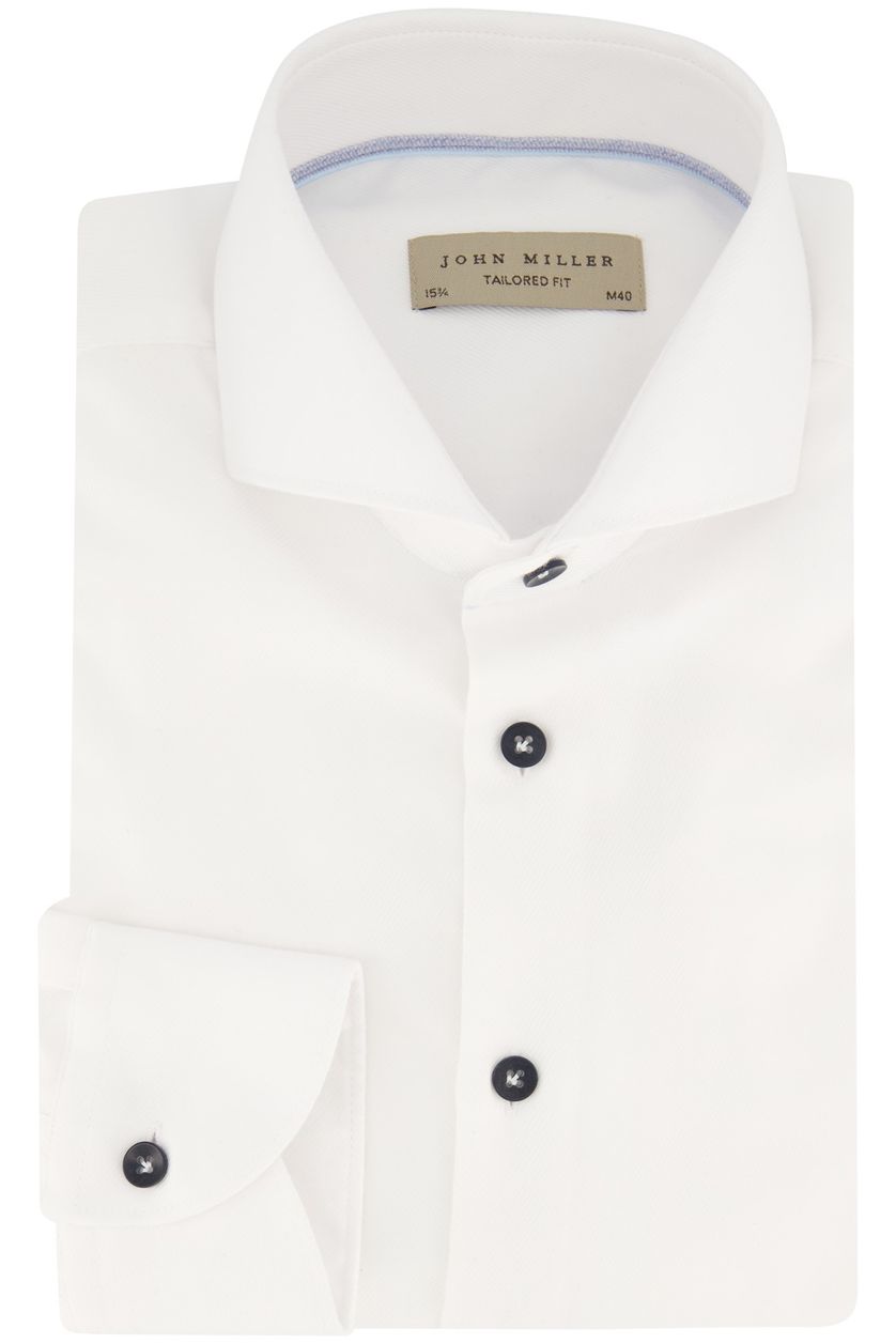 John Miller business overhemd wit tailored fit katoen