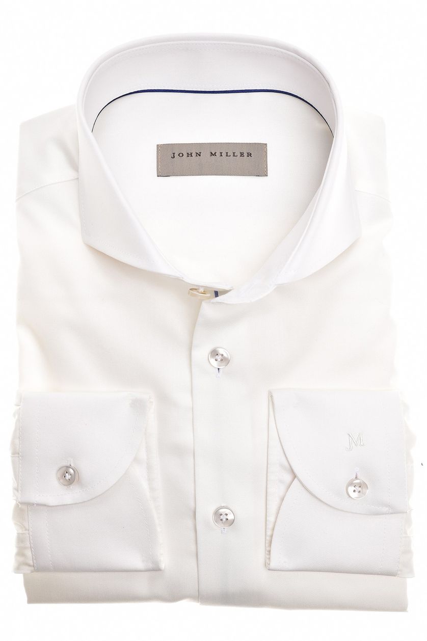 John Miller overhemd wit strijkvrij 100% katoen