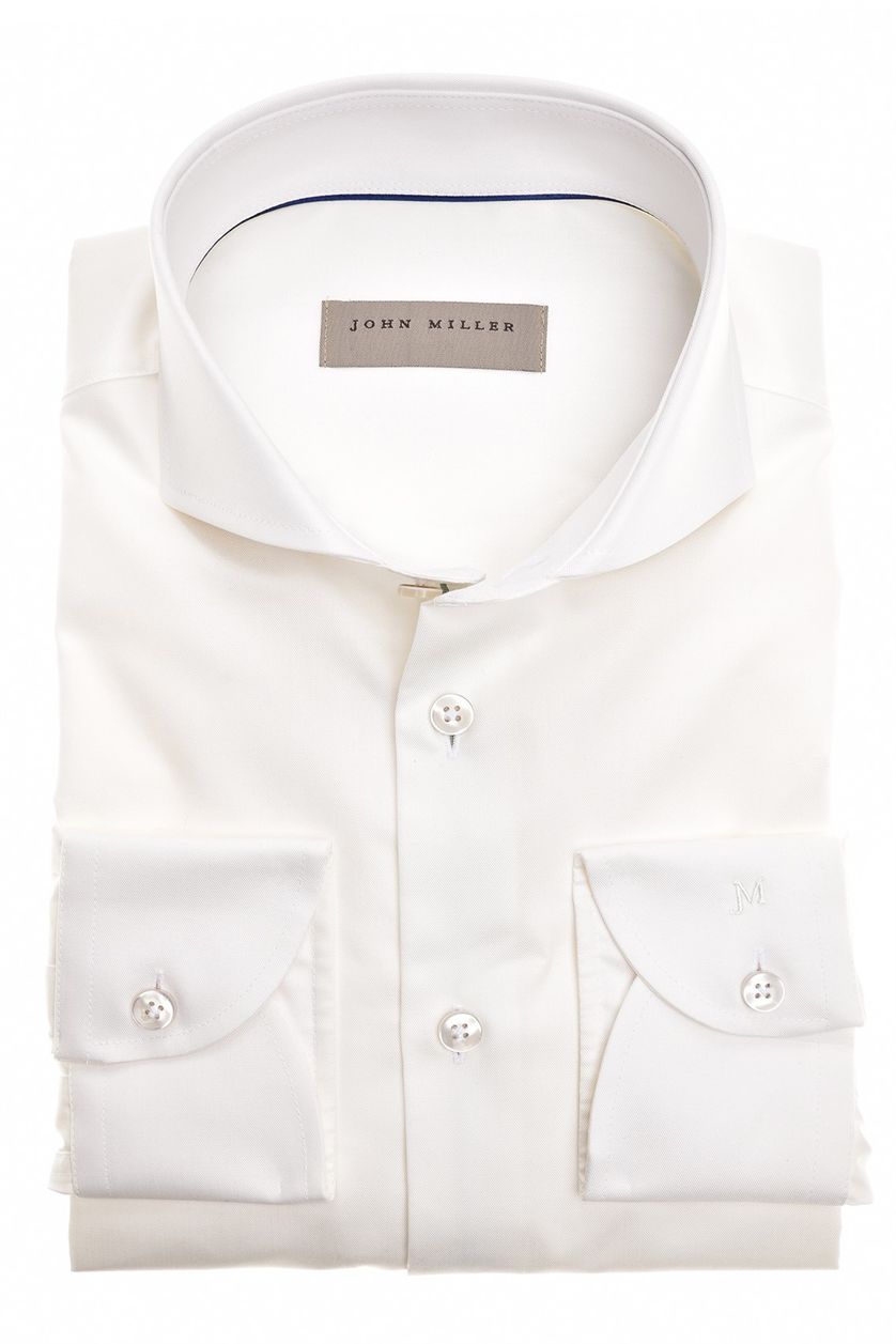 John Miller business overhemd wit 100% katoen extra slim fit