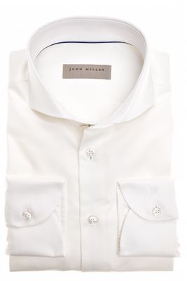 John Miller John Miller business overhemd slim fit wit effen katoen strijkvrij