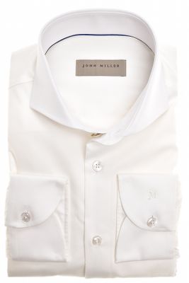 John Miller John Miller overhemd wit strijkvrij katoen slim fit