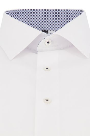 Eterna overhemd mouwlengte 7 Modern Fit wit effen semi-wide spread boord
