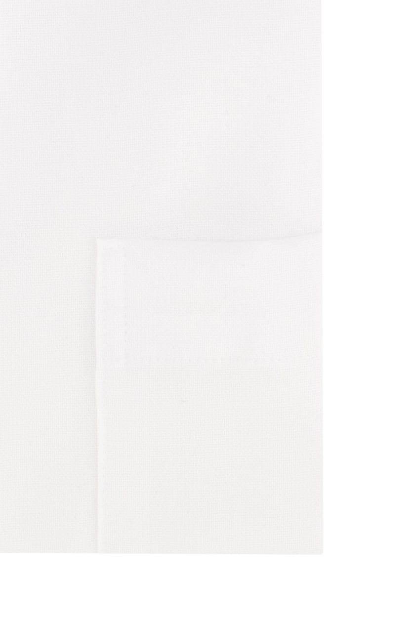 Eterna overhemd strijkvrij korte mouw Comfort Fit wijde fit wit effen katoen