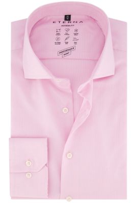 Eterna Eterna business overhemd normale fit roze effen lyocell
