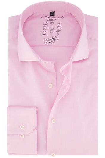 Eterna business overhemd normale fit roze 